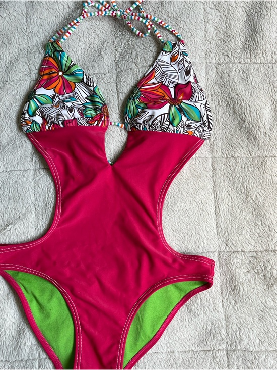 OP Other - Y2K Ocean Pacific One Piece Cut Out Backless Swimsuit Size S/M